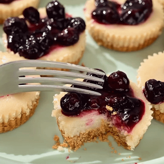 Gluten-free Vegan Blueberry Cheesecake Bites Recipe