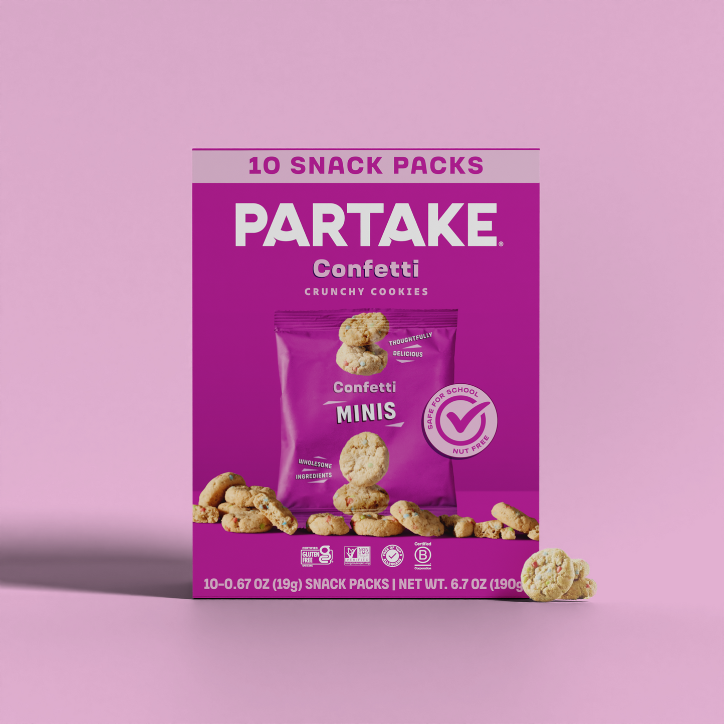 Mini Confetti Crunchy Cookies