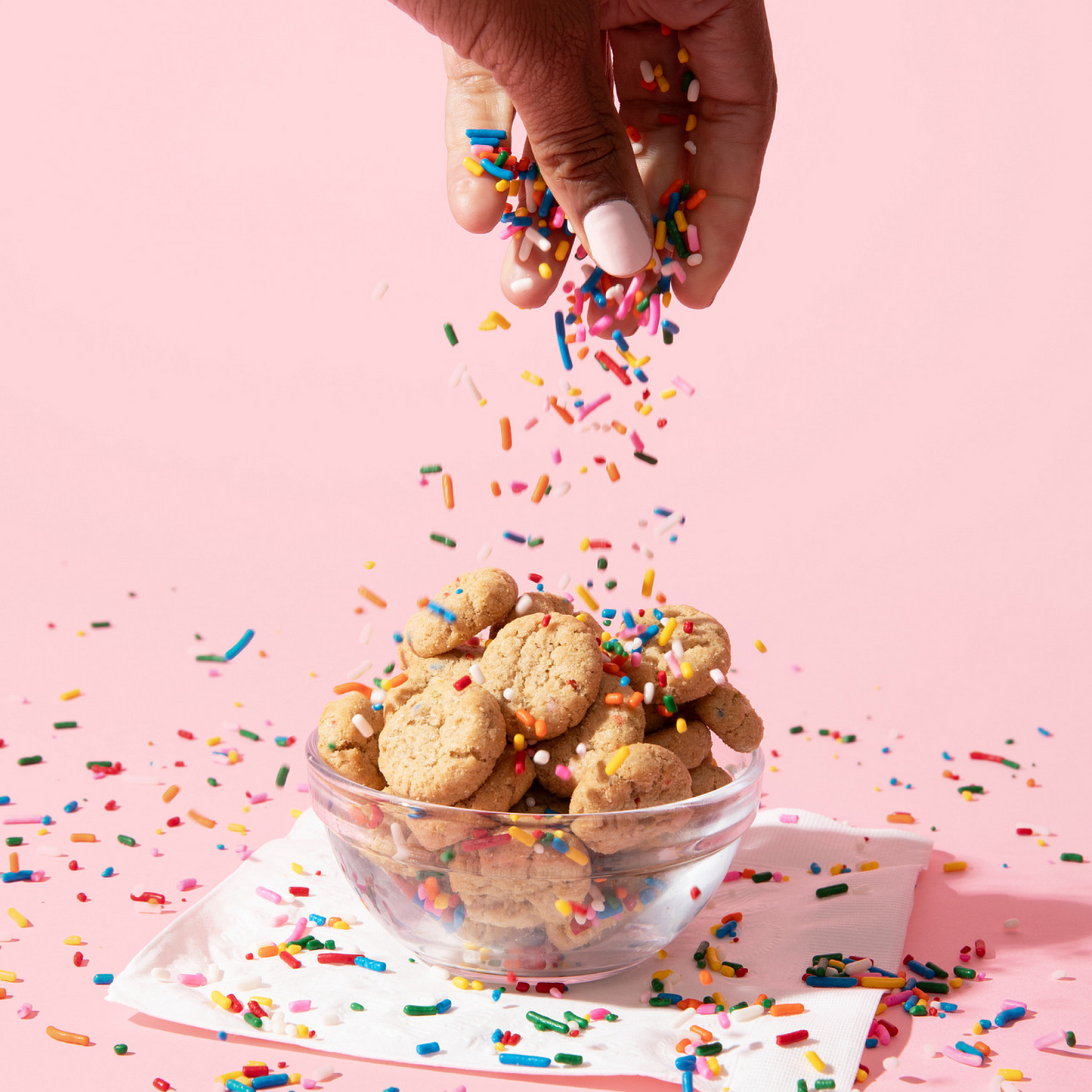 Mini Confetti Crunchy Cookies