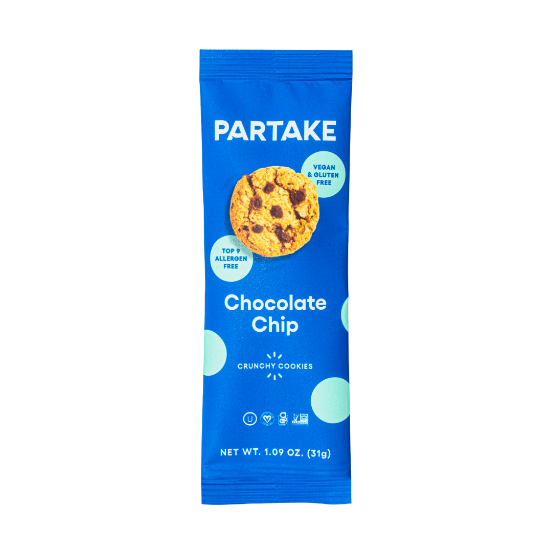 Partake - Mini Crunchy Chocolate Chip Cookie Pouch - 3oz