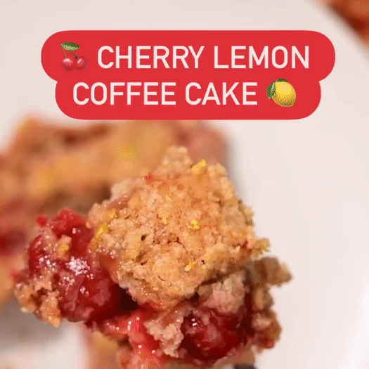 Cherry Lemon Coffee cake