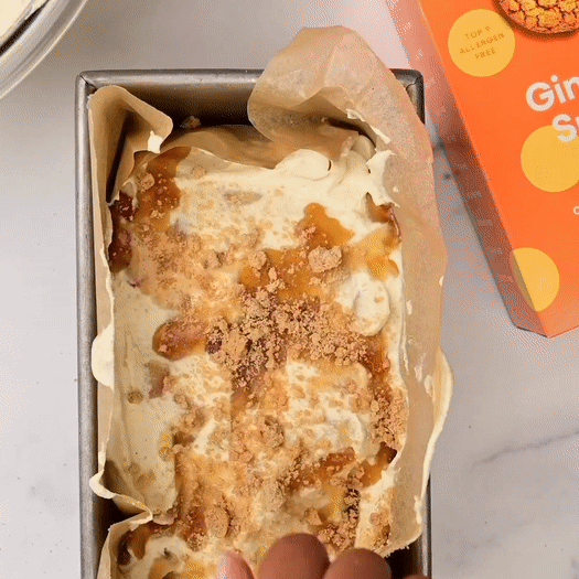 Caramel Apple and Crunchy Ginger Snap Ice Box Cake
