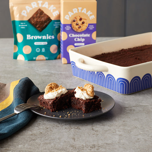 Partake Foods Recipe: Cookies & Cream Brownies