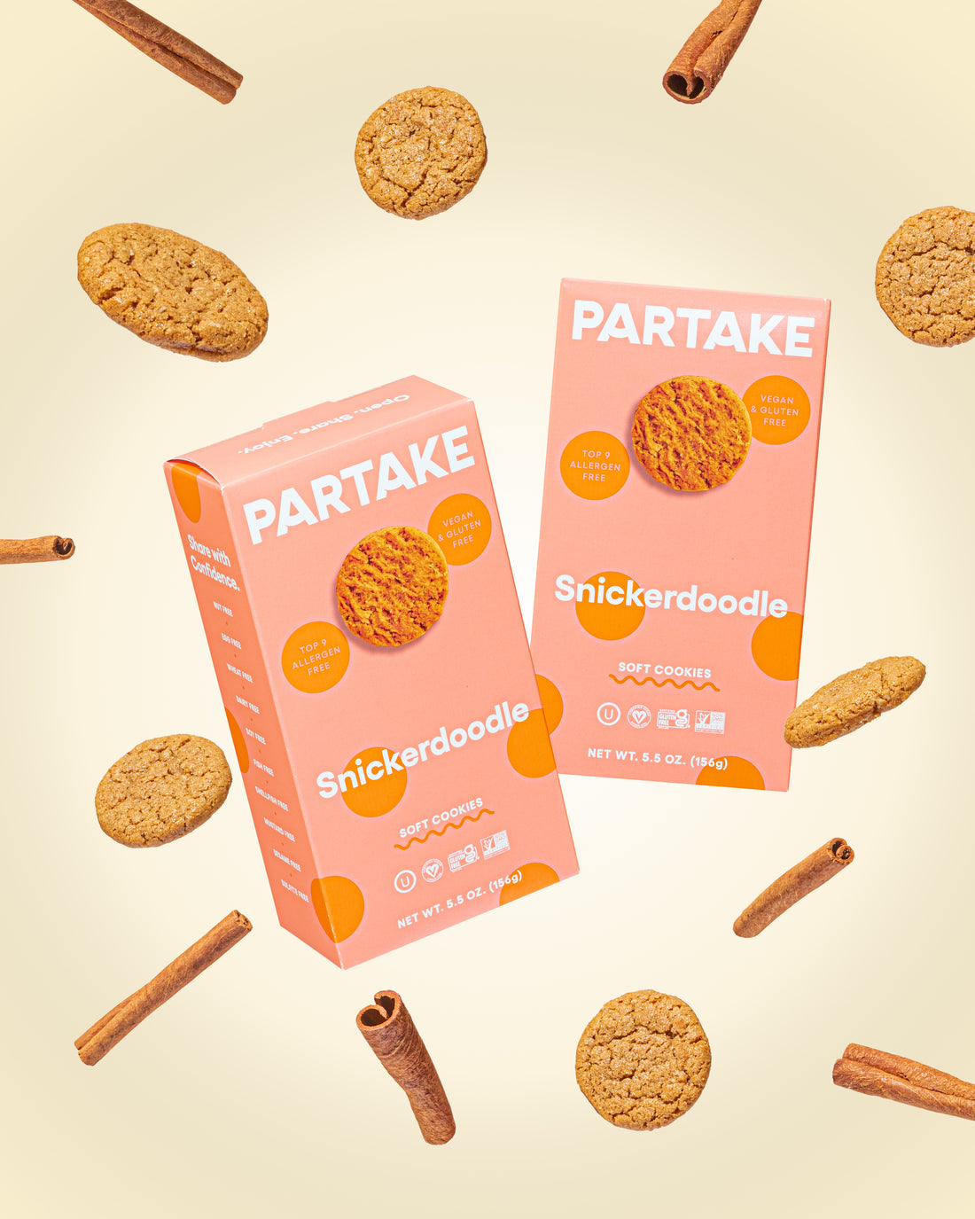 Partake gluten Free Snickerdoodle Cookies