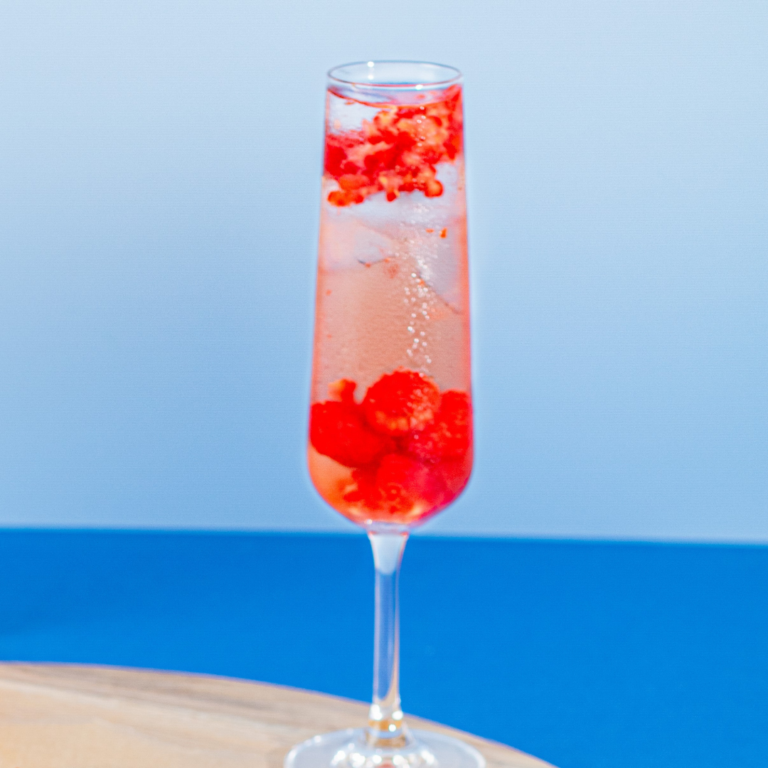 Raspberry Champagne Cocktail