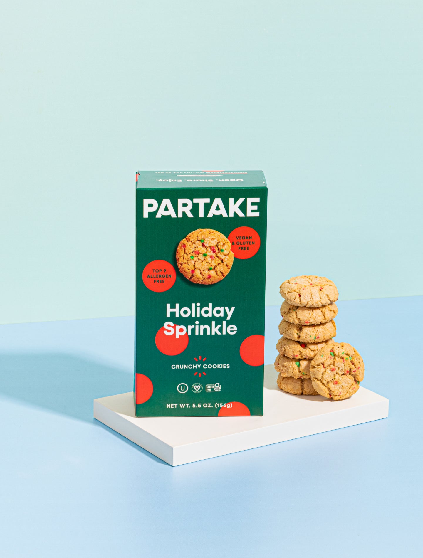 Crunchy Holiday Sprinkle Cookies