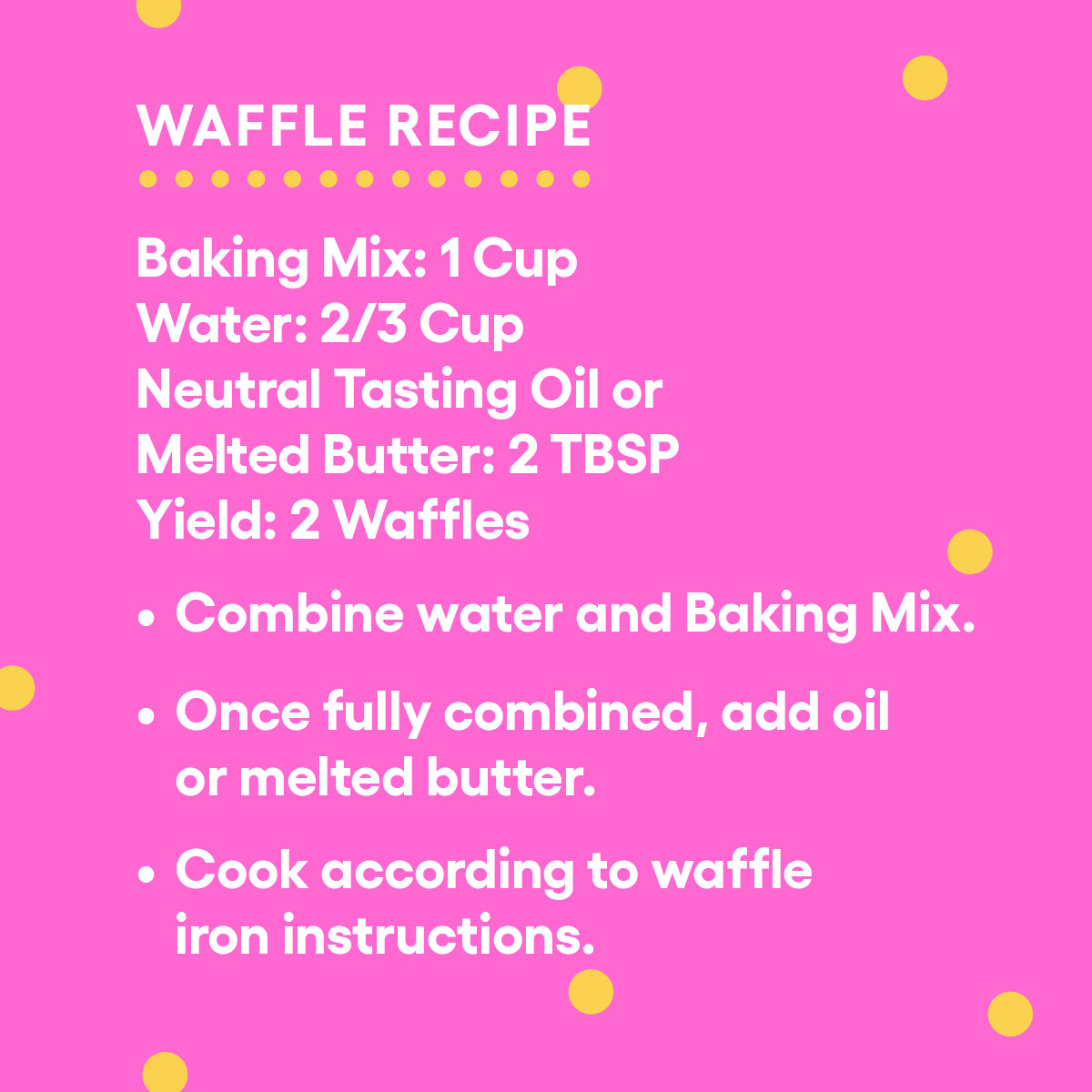 Confetti Pancake & Waffle Mix